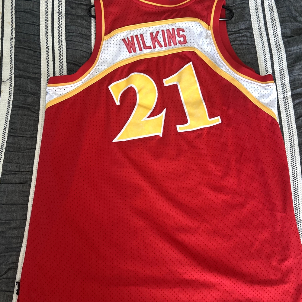Reebok Red and Yellow Men's Jersey
